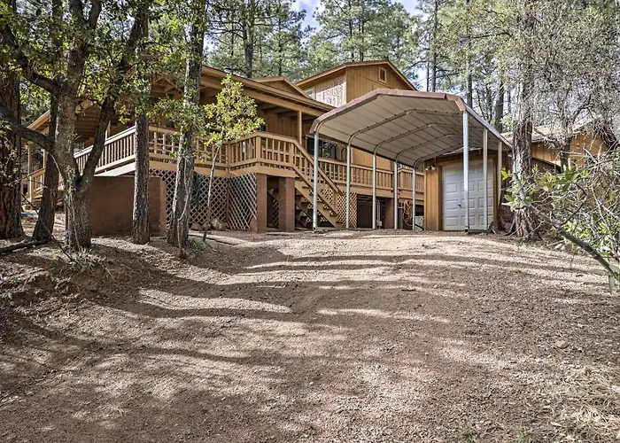 Holiday home Porch, Grill + Loft: Rustic Rim Country Retreat! Pine